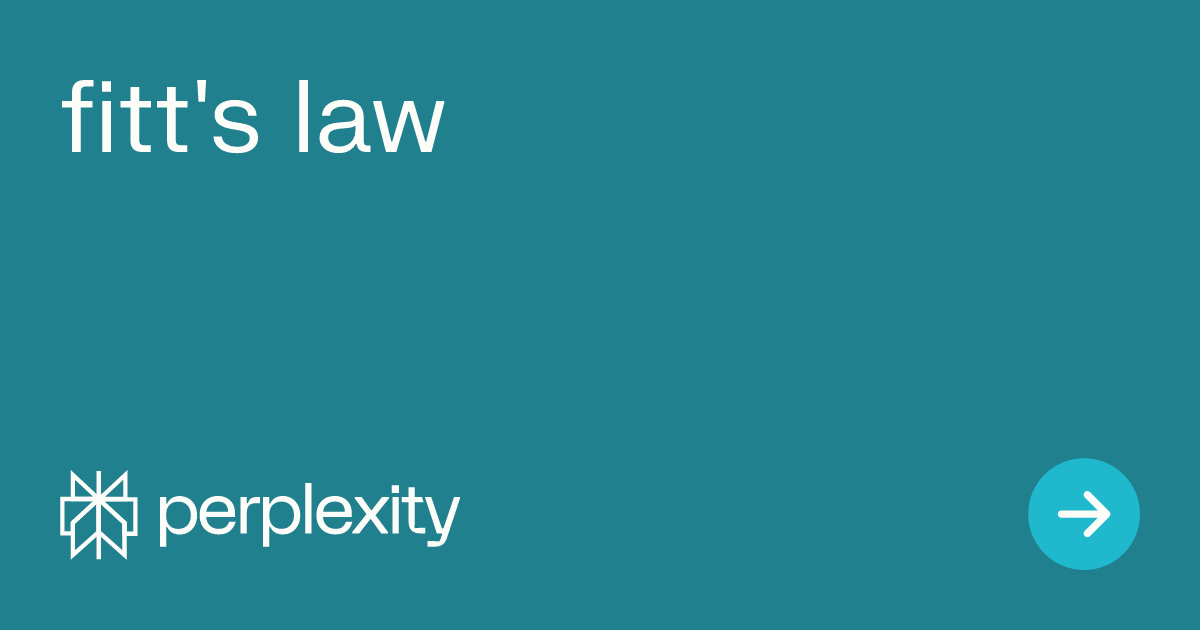 FigTree2024's tweet card. Fitts's Law is a fundamental principle in human-computer interaction that predicts the time required to rapidly move to a target area. Here's an overview of...