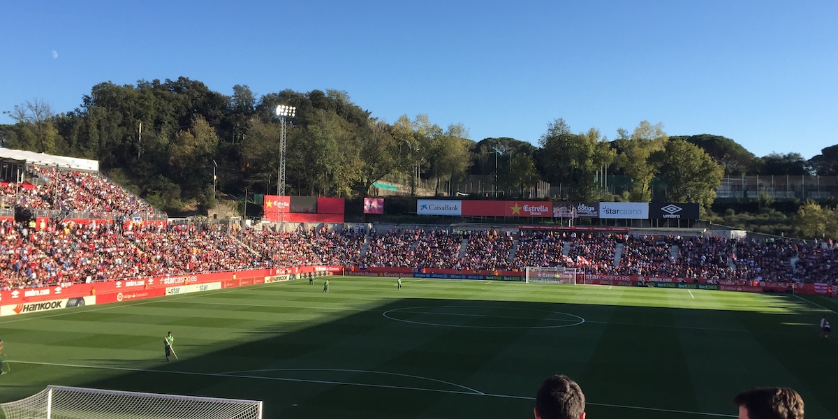 TheTicketingBiz's tweet card. Spanish LaLiga football club Girona FC has implemented a new NFC (Near Field Communication) contactless access system at the 14,624-capacity Estadi Montilivi.