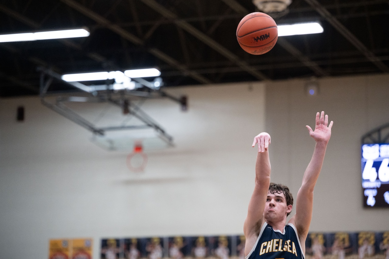 ChelseaBoysHoop's tweet card. Drew Blanton finished his senior season with the Bulldogs as the Ann Arbor-area's leading scorer.