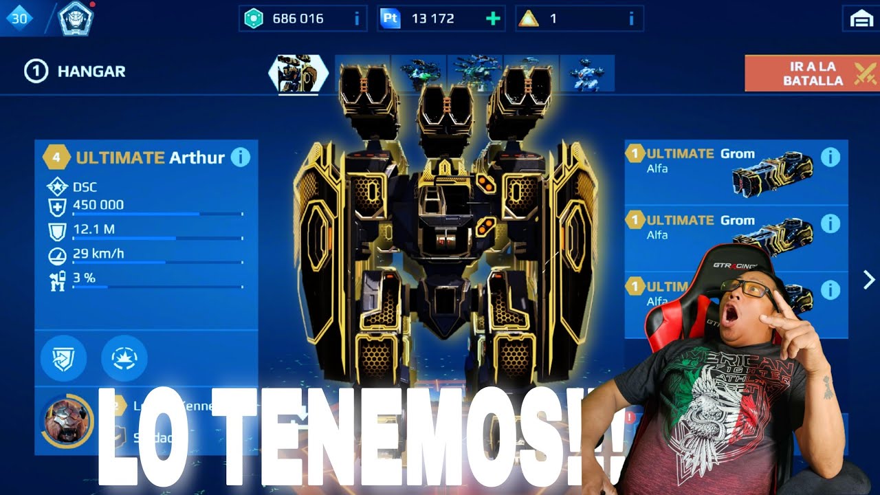 Turb0commander's tweet card. YA TENEMOS‼️EL TITAN🤺 ULTIMATE ARTHUR MAS RAPIDO DE LO QUE IMAGINE😱...