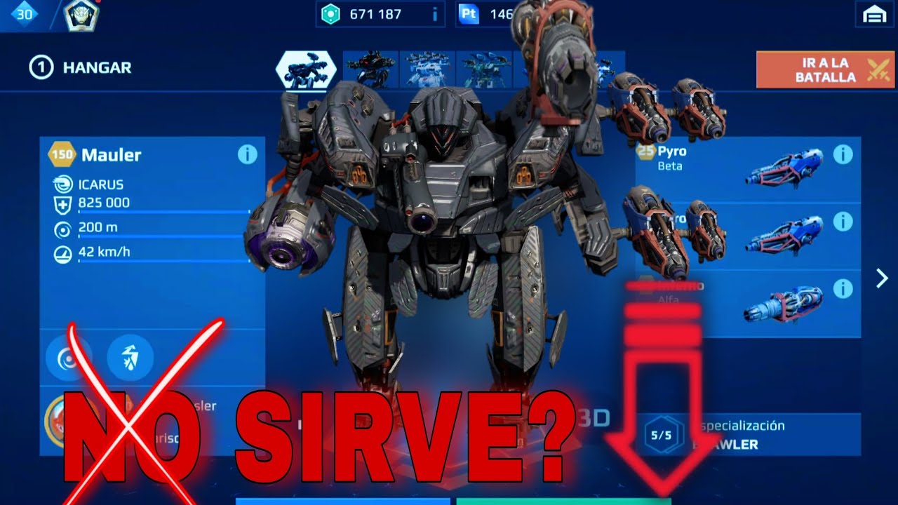 Turb0commander's tweet card. VALE LA PENA USAR LAS ARMAS LANZALLAMAS AL TITAN MAULER? | MAULER CON...
