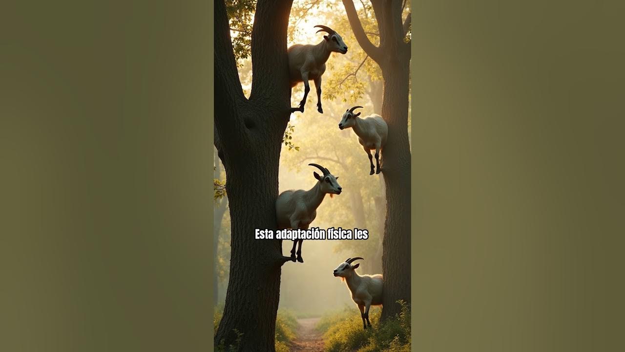 amavideosmusica's tweet card. Cabras trepadoras de árboles en Marruecos #naturaleza #sabiasque...