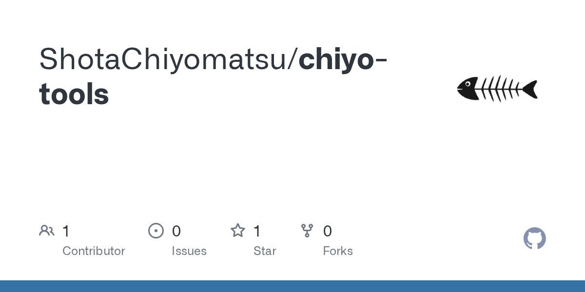 CS_RIG's tweet card. Contribute to ShotaChiyomatsu/chiyo-tools development by creating an account on GitHub.