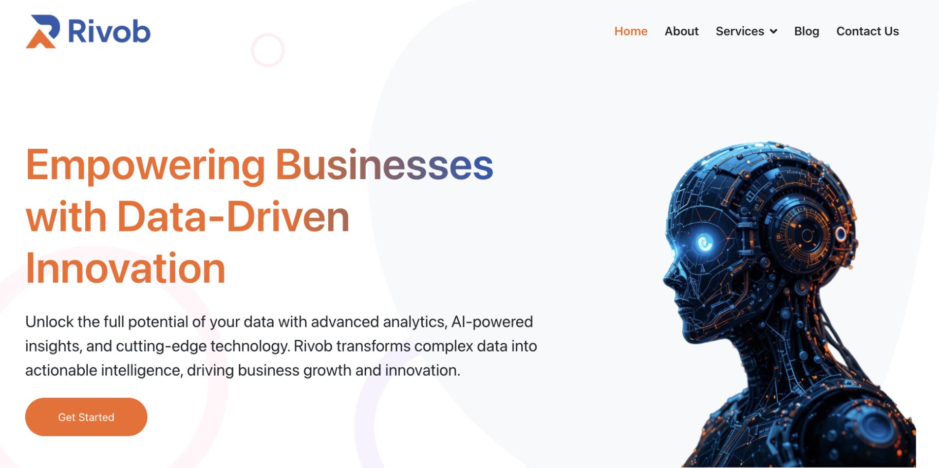rivobtech's tweet card. Rivob helps enterprises unlock the full potential of their data through strategic analytics, AI integration, and end-to-end consulting. From dashboards to predictive models, we deliver clarity that...