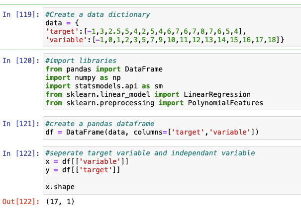jreuben1's tweet card. Determining the best degree of polynomial to choose in a polynomial regression.