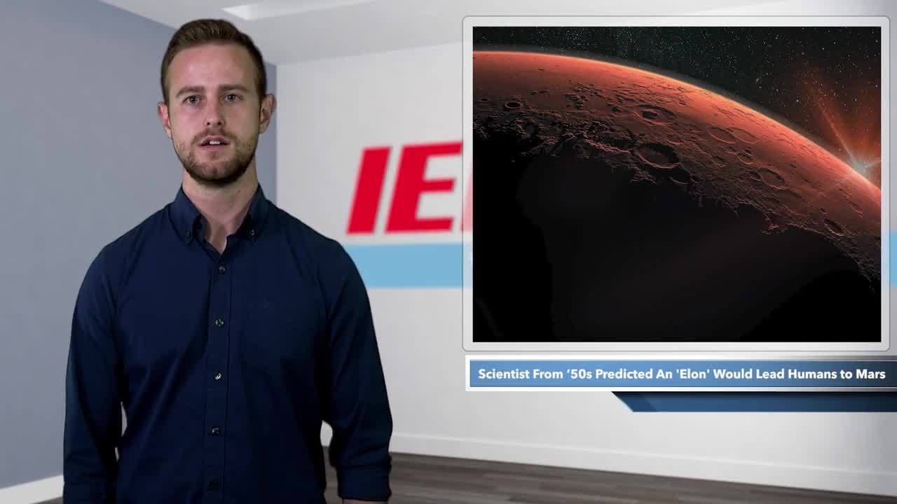 ISATWEETY's tweet card. Scientist From ‘50s Predicted An 'Elon' Would Lead Humans to Mars