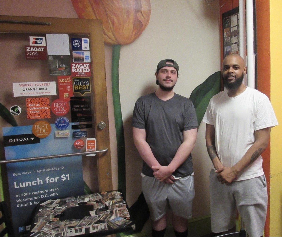 MurielBowser's tweet card. Darryl Haden, 34, and Mathieu Ghirardo, 21, start their workday when many of us are prepping for our exit. As fryers at Amsterdam Falafelshop, they come in around 4 pm, and may not get off work until...