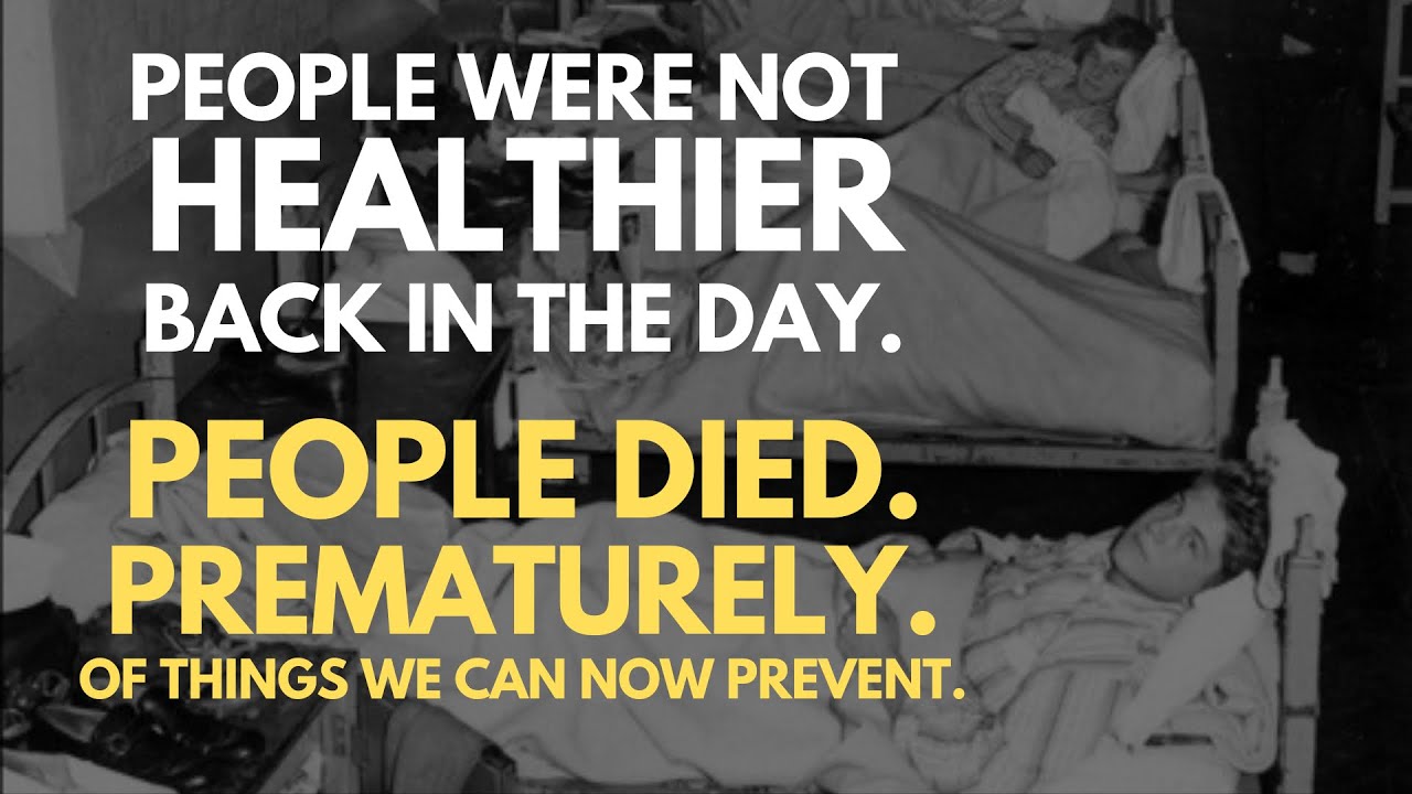 dr_andrealove's tweet card. People were not healthier 60 years ago.