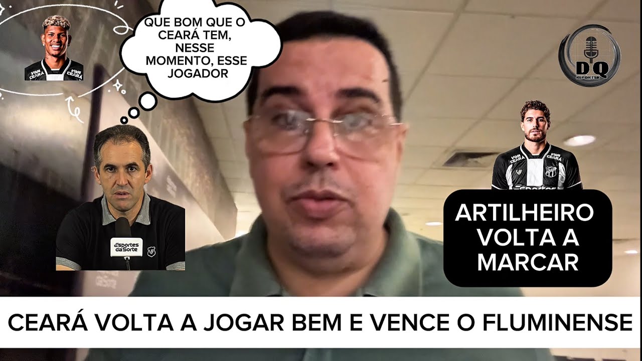 ReporterDanilo's tweet card. CEARÁ VENCE FLUMINENSE COM RETORNO DE MARCOS VICTOR E GOL DE PEDRO...
