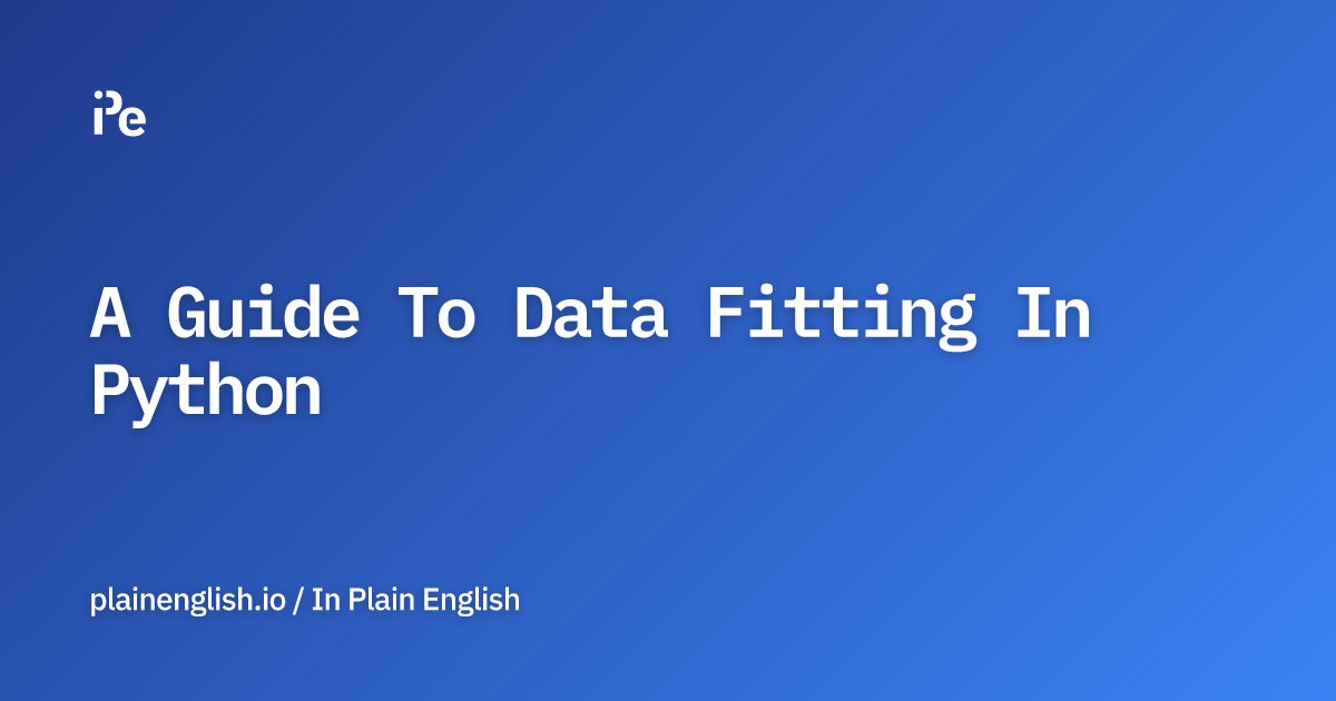inPlainEngHQ's tweet card. Modeling Data with NumPy and SciPy