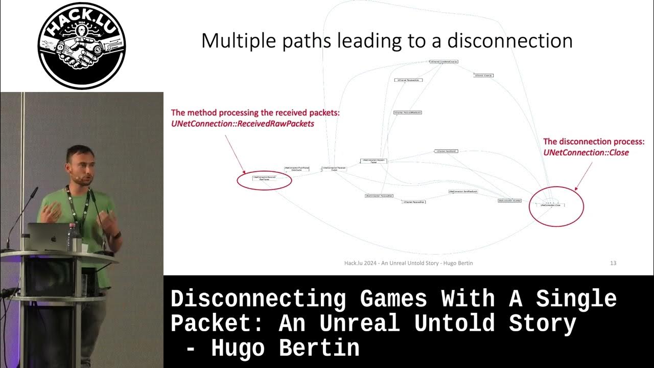 Ministraitor's tweet card. Disconnecting Games With A Single Packet: An Unreal Untold Story -...