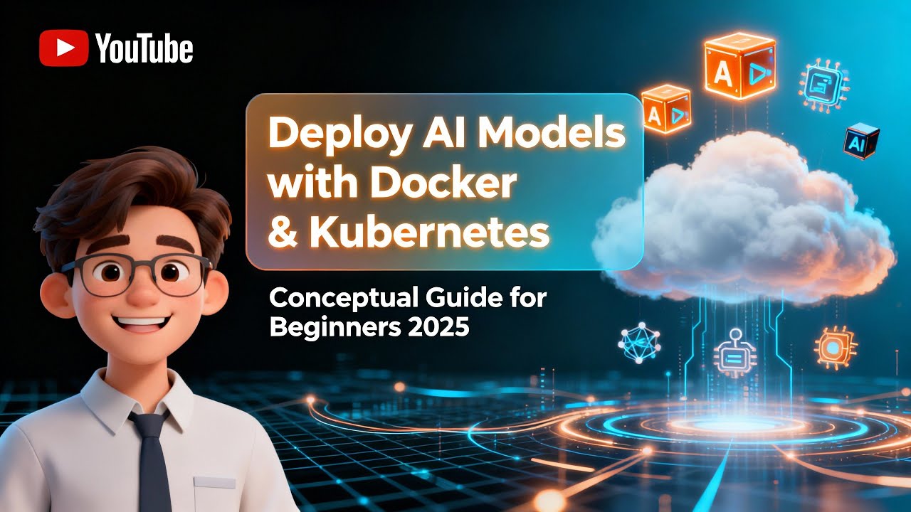 learnitguide's tweet card. How to Deploy AI Models with Docker and Kubernetes | Conceptual Guide...