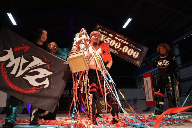 2awoffice's tweet card. 本日はご来場ご観戦誠にありがとうございました。 本日行われました、ACTIVE ADVANCE TOURNAMENT  ACTIVE ADVANCE TOURNAMENT 準決勝戦・決勝戦［千葉・2AWスクエア］の結果はこちらでございます。 今大会の試合模様は、ニコニコプロレスチャンネル（http://ch.nicovideo.