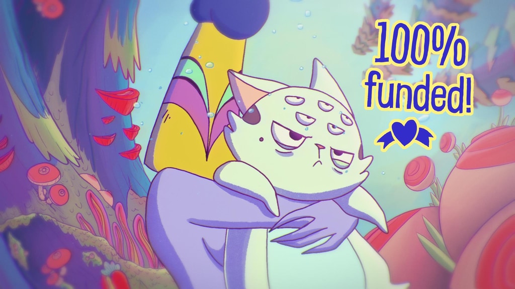 HELLO_SMOSHMOSH's tweet card. You like handdrawn cartoons, passive-aggressive cats and laser boobs? Then this project is for you!