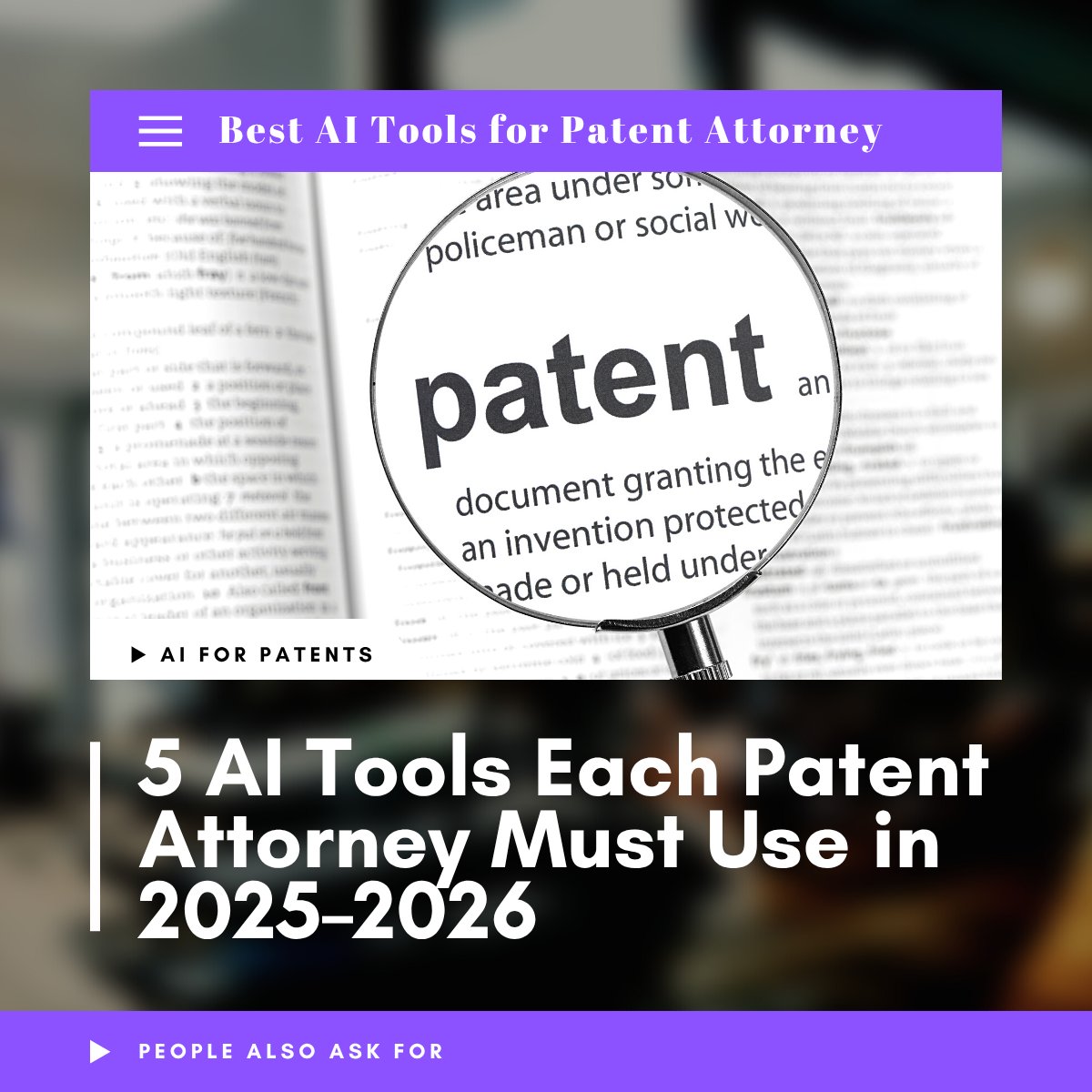ContentSwap's tweet card. Discover the top tools used by patent attorneys today, offering powerful features for patent searches, drafting assistance, and portfolio…