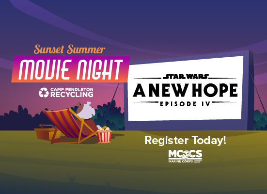 mccsCP's tweet card. Sunset Summer Movie Night – Star Wars: A New Hope