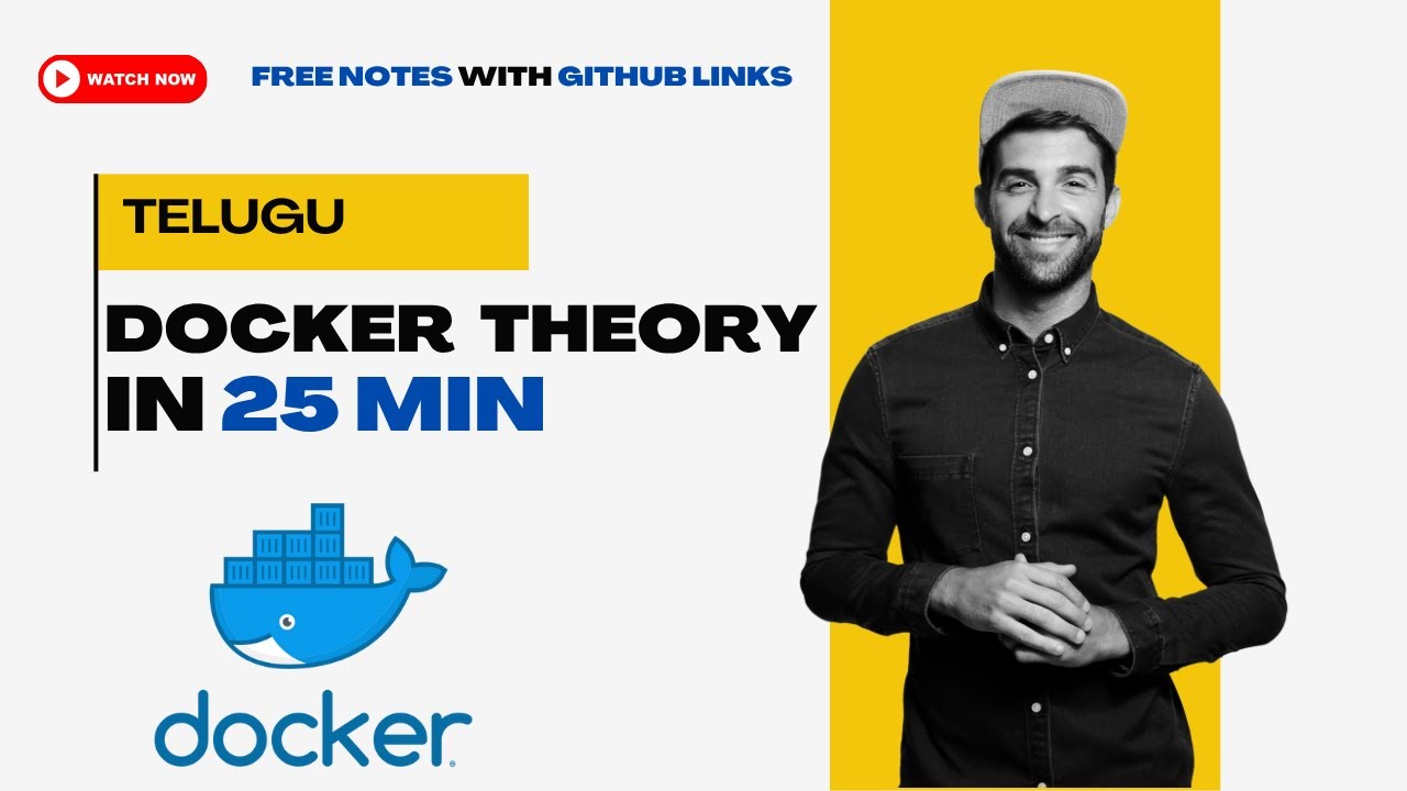 Saichandra95026's tweet card. Docker Theory Explained | Free Notes | GitHub Link | What is Docker &...