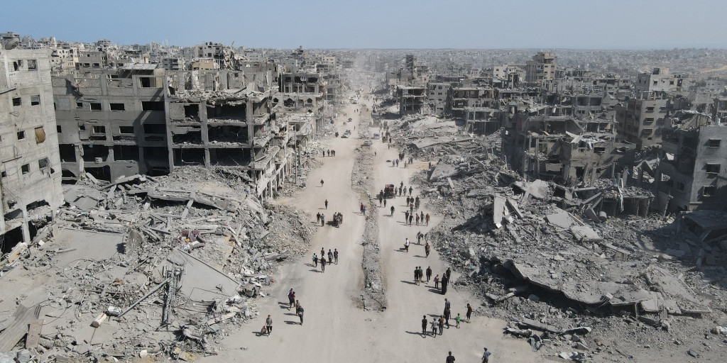 algibson90's tweet card. Trump insisted to reporters that the war in Gaza is over, despite Netanyahu's suggesting the opposite in remarks earlier today. “The war is over.