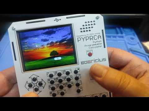 bobricius's tweet card. PyPrCa Python handheld PICO computer for Hackaday Prize 2023