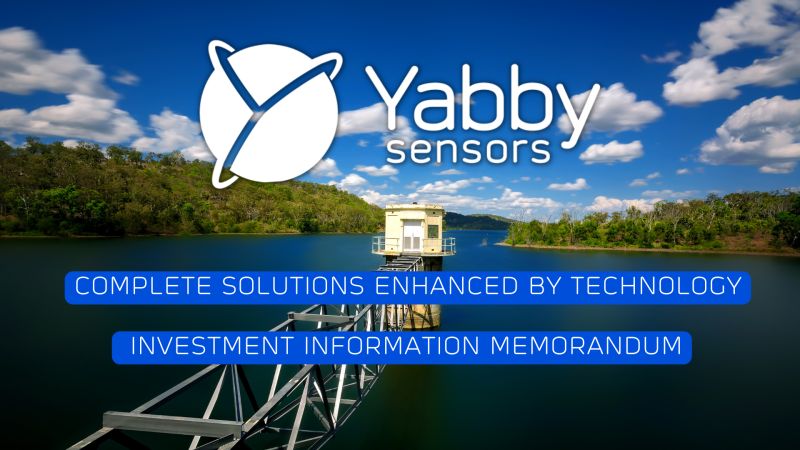 yabbysensors's tweet card. On the 1st of February we will be releasing our Investment Information Memorandum. We are also interested in talking to interested M&A partners where there is a real and mutual synergy. Please get in...