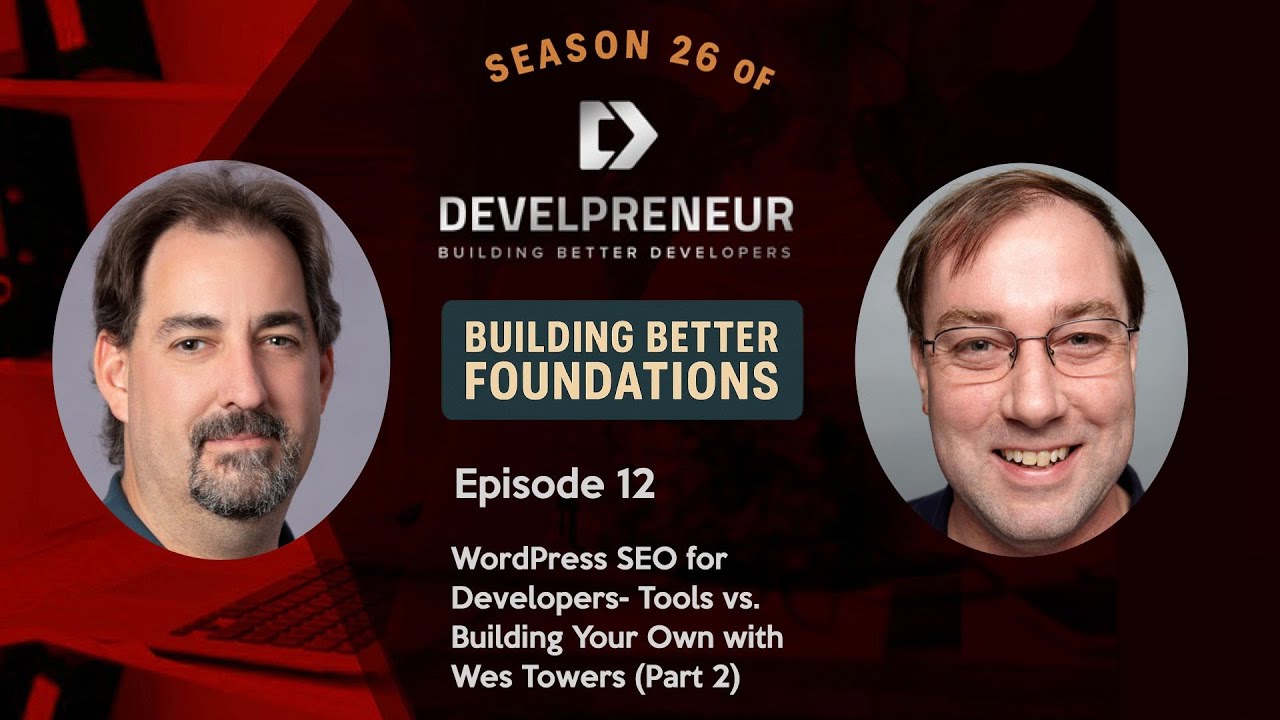 develpreneur's tweet card. WordPress SEO for Developers: Tools vs. Building Your Own with Wes...