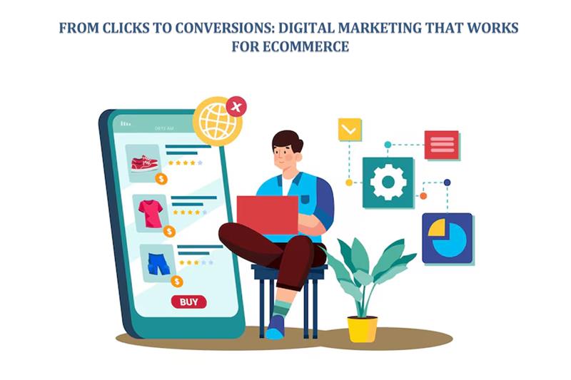 CreativesMotif's tweet card. From Clicks to Conversions: Digital Marketing That Works for eCommerce