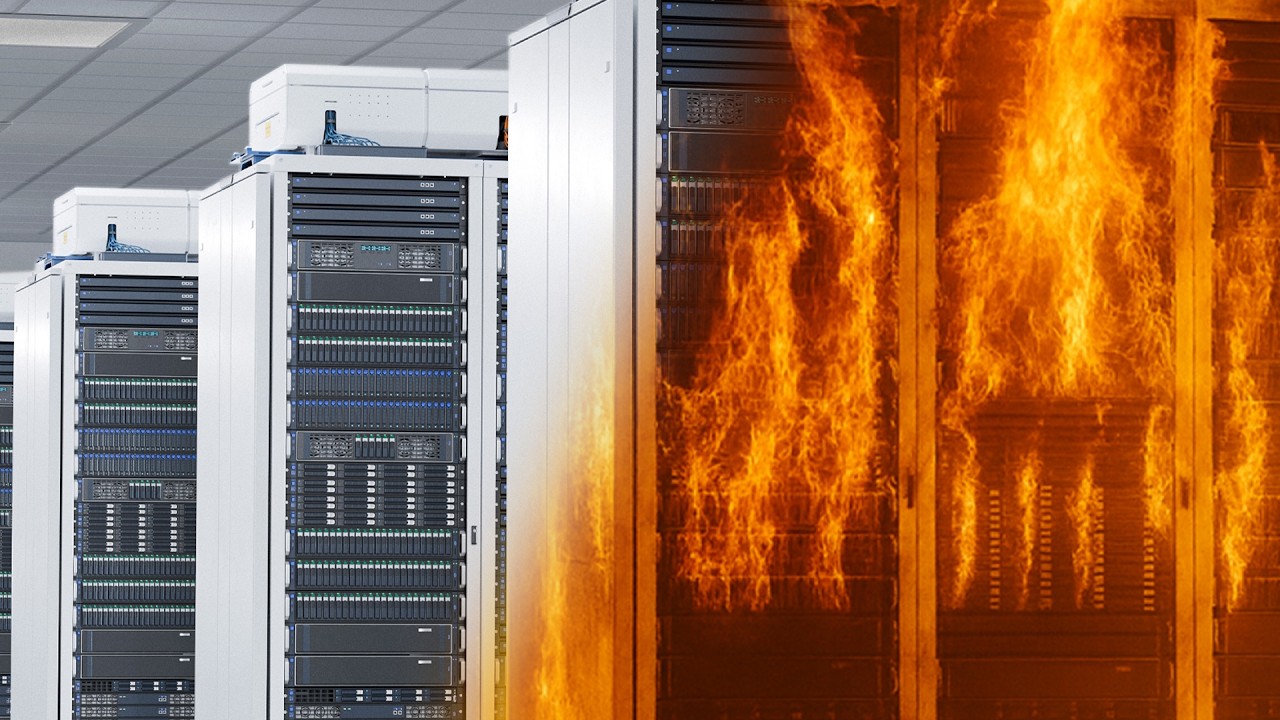 deepeddyinfosec's tweet card. Government Data Center Destroyed... NO BACKUP