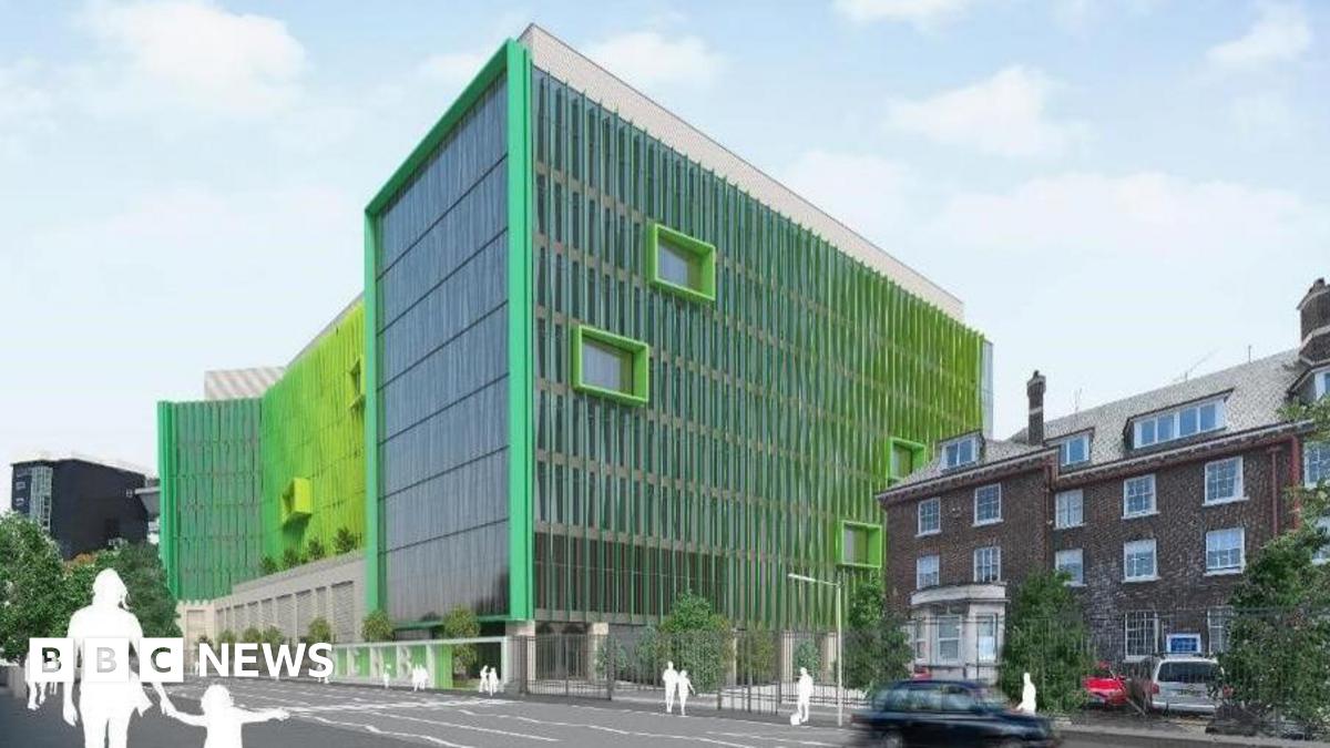 ArchitectureNI's tweet card. The hospital, set within Belfast's Royal Victoria, is expected to be open in 2030 at a cost of £671m.