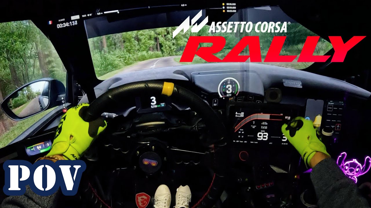Sim_do_Eme's tweet card. Assetto Corsa Rally | Logitech G27 a funcionar em pleno | POV