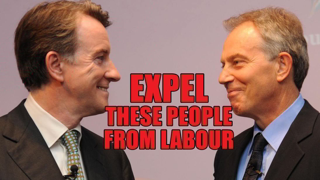 CypriotsFor's tweet card. Expel Tony Blair & Peter Mandelson from the Labour Party