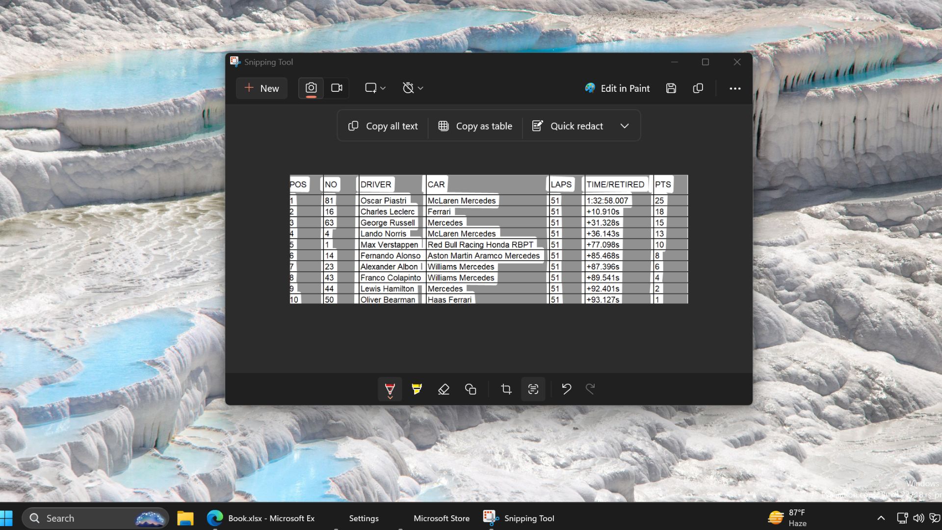Affinity_IT's tweet card. Hands-On: Snipping Tool’s Copy as Table feature works like a charm on table images. Ensure that you crop the image before scanning it.