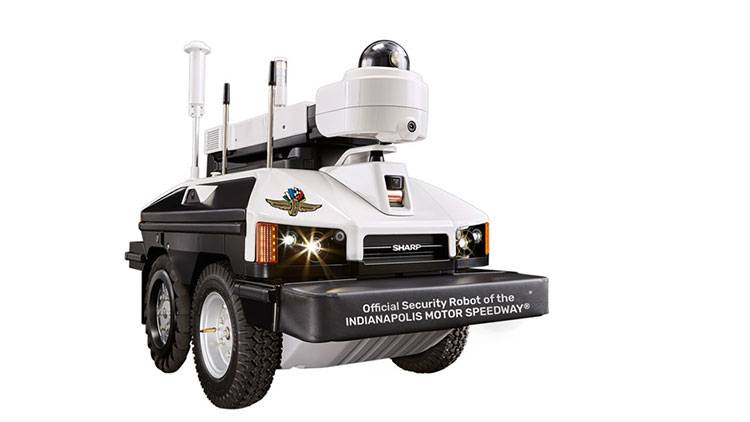 AliceDi's tweet card. Itâ€™s not a race car, but it will be running around the Indianapolis Motor Speedway. A driver-less security robot will add a layer of security as part of a test project starting in the month of May.