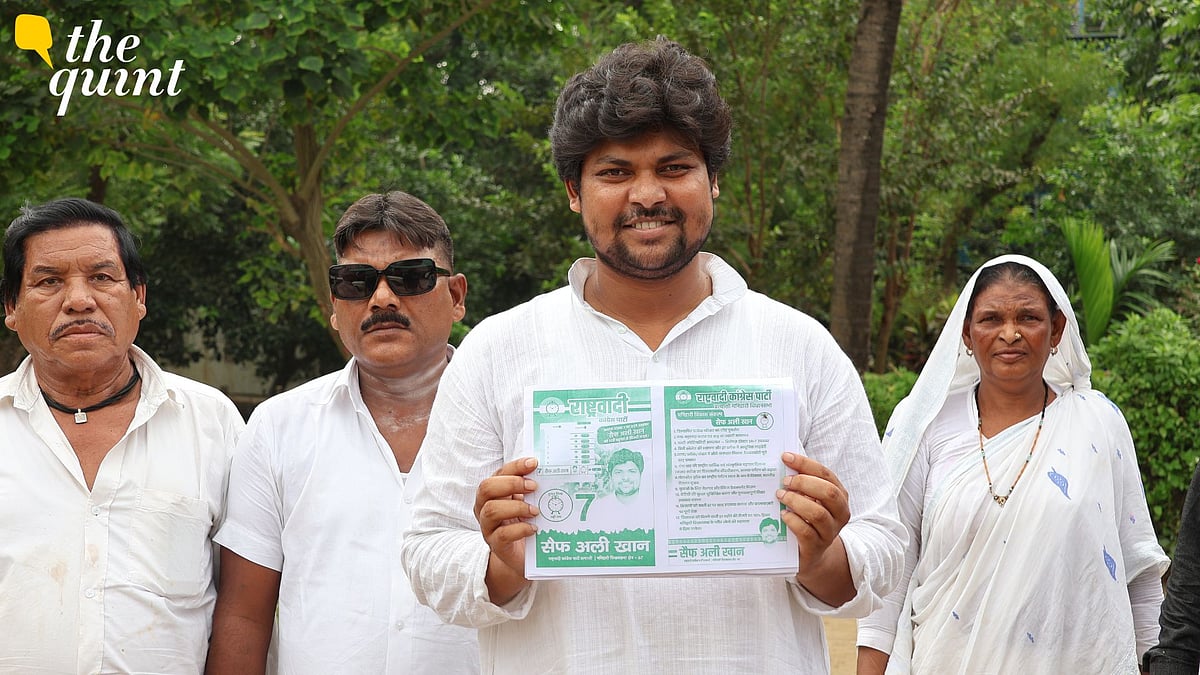 KhalidAAnsari4's tweet card. 'Many Muslim castes deserve ST status,' said Saif Ali Khan, who belongs to Banjara community. He is NCP's candidate.