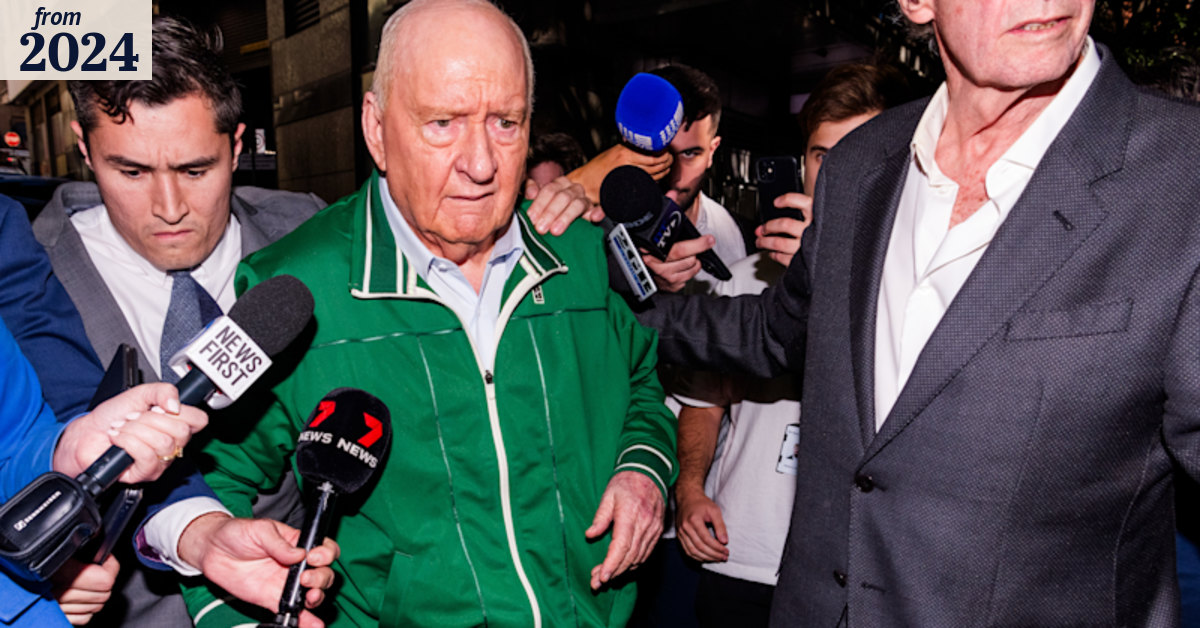 TheRealPBarry's tweet card. The broadcaster and former Wallabies coach was arrested at his luxury Circular Quay apartment. The youngest of the alleged victims was aged 17 at the time of the alleged offences.