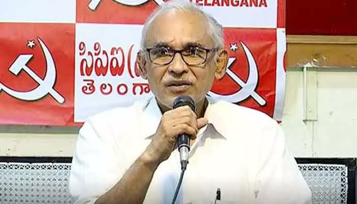 dishatelugu's tweet card. మావోయిస్టుల పట్ల కేంద్ర ప్రభుత్వం చాలా దుర్మార్గంగా వ్యవహరిస్తోందని బీవీ రాఘవులు మండిపడ్డారు..