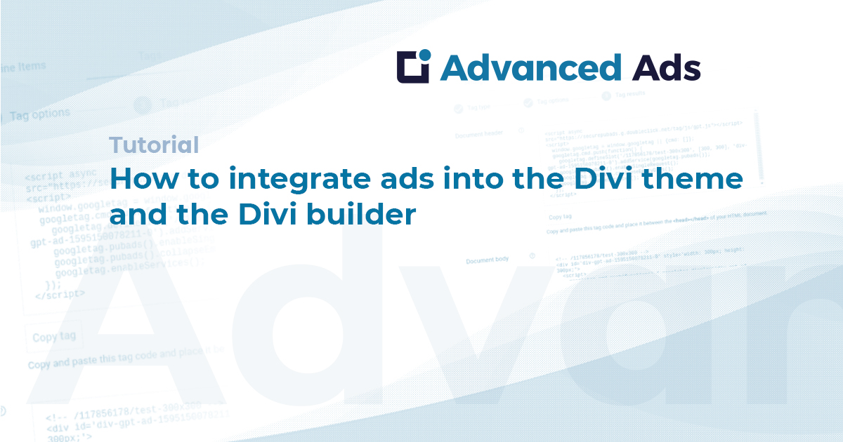 wpAdvancedAds's tweet card. Learn how to integrate ads into Divi!