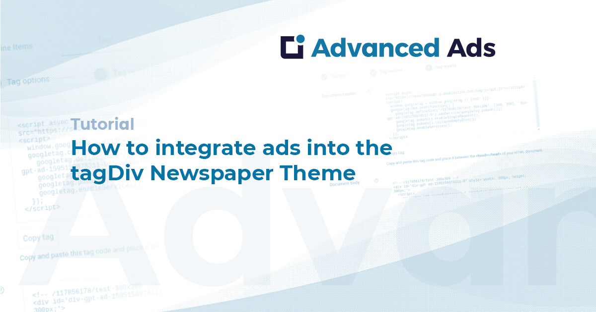 wpAdvancedAds's tweet card. Discover the full potential of ad integration in tagDiv Newspaper Theme. Supercharge your monetization for maximum revenue.