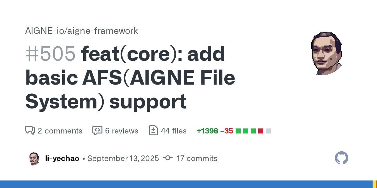 mave99a's tweet card. Related Issue Major Changes add AFS support for agents usage - enable default afs (with last N history support) const agent = AIAgent.from({ instructions: "You are a friendly chatbot&...