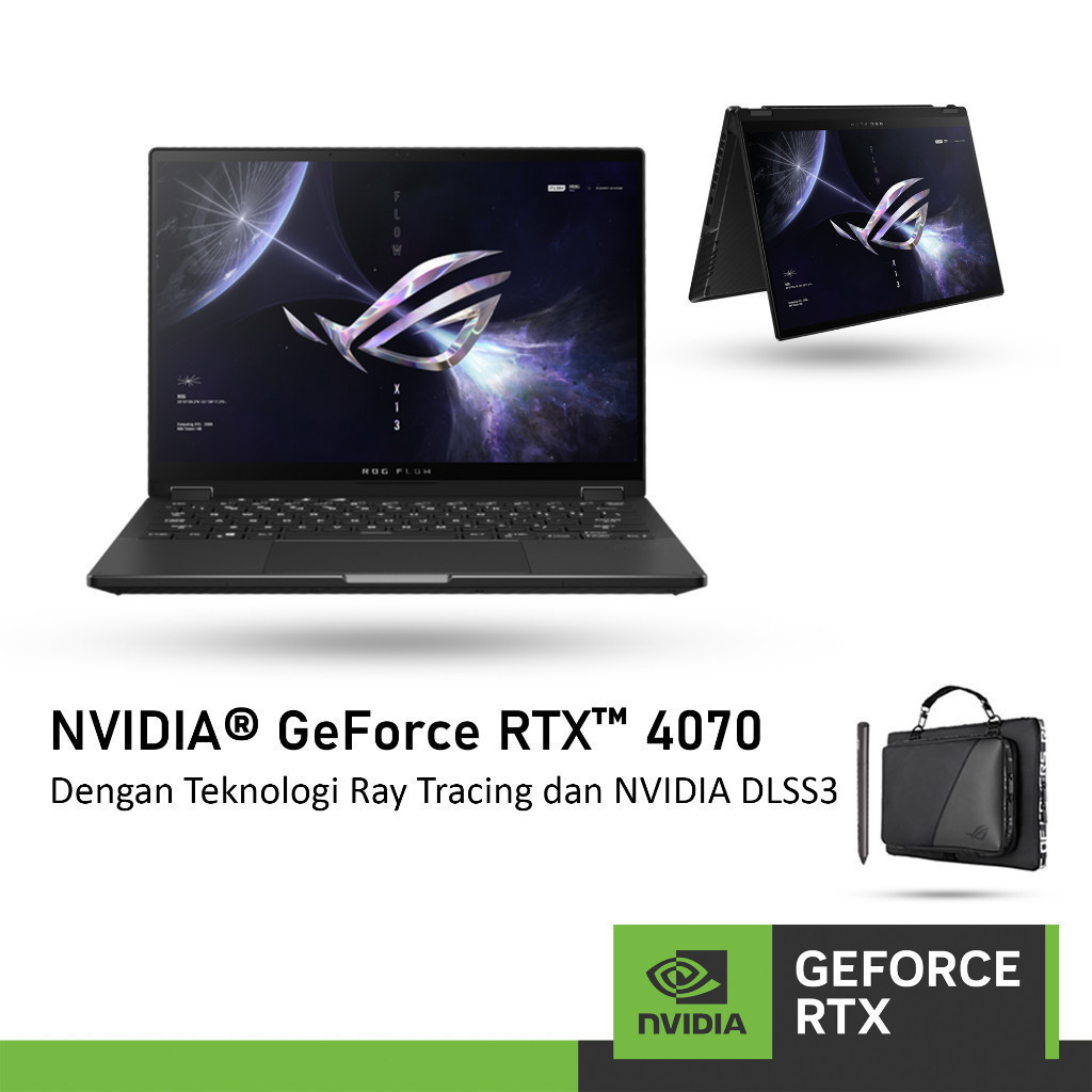 HonBookStore's tweet card. Beli ASUS ROG FLOW X13 GV302XI TOUCH GeForce RTX™ 4070 8GB - RYZEN 9 7940HS 32GB 1TB WINDOWS 11 Terbaru Harga Murah di Shopee. Ada Gratis Ongkir, Promo COD, &...