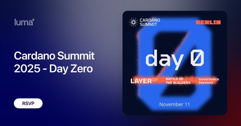 Cardano_CF's tweet card. Cardano is ready to build whatever people can imagine! As part of the Cardano Summit 2025, we invite the builders, developers, and dreamers of Cardano to join…