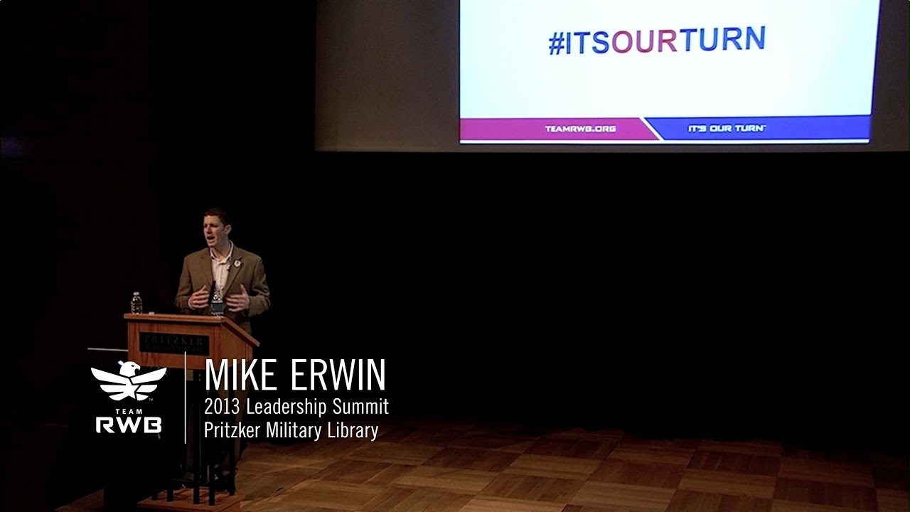 TeamRWB's tweet card. Mike Erwin Team RWB 2013 Leadership Summit