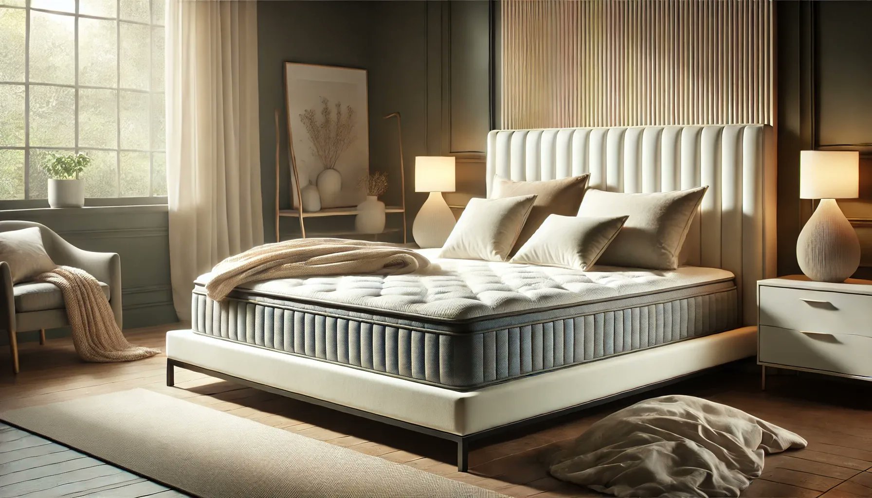 TheSleepGuide's tweet card. Discover what a mattress is, its essential features, and how to choose the right one for better sleep. Compare materials, firmness, and more