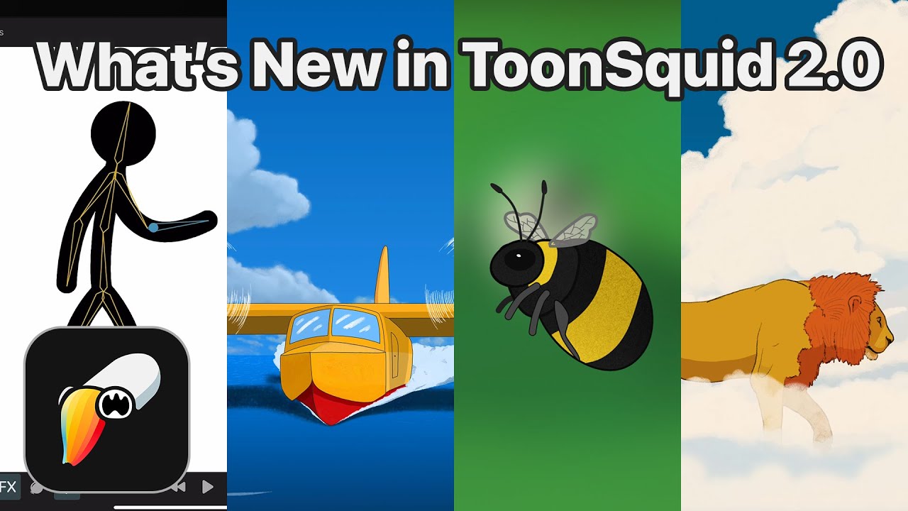 ToonsquidCommu's tweet card. ToonSquid 2.0 | Effects, Bones, Blur, SVG, IK, Parallax, Mesh,...