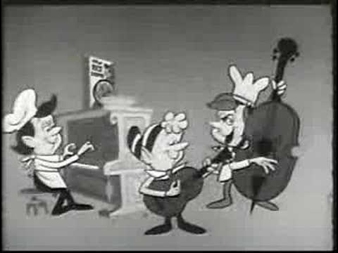 bominkwon_'s tweet card. snap crackle pop old rice krispies commercial