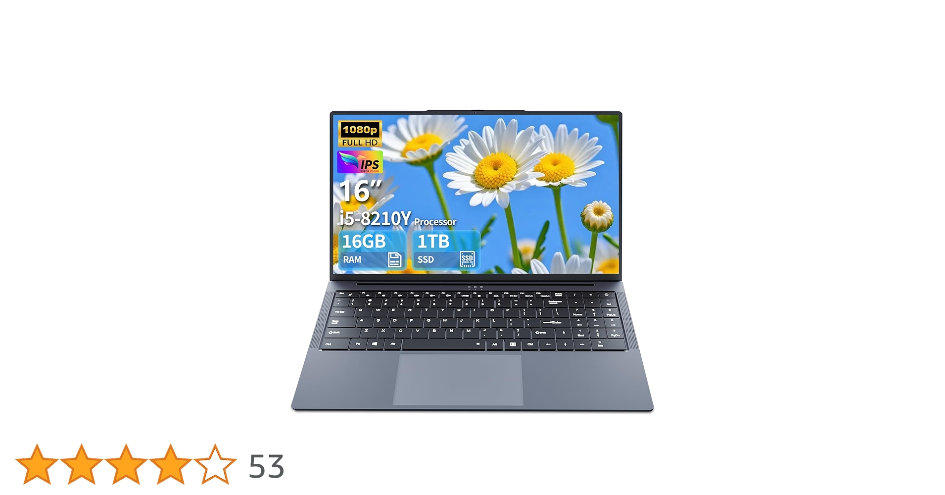 mundochollo_es's tweet card. Ordenador portátil 16 Pulgadas, Portatil Gaming Core i5 hasta 3,60 GHz, 16GB RAM 1TB SSD Laptop, IPS FHD de 1920 x 1200 para Pc Portatil, Teclado retroiluminado de tamaño Completo, Mini HDMI, WiFi 5