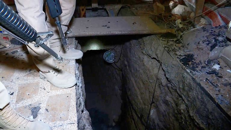 CaCallasdair's tweet card. Kurdish Peshmerga forces have discovered a series of tunnels where IS militants have been hiding.