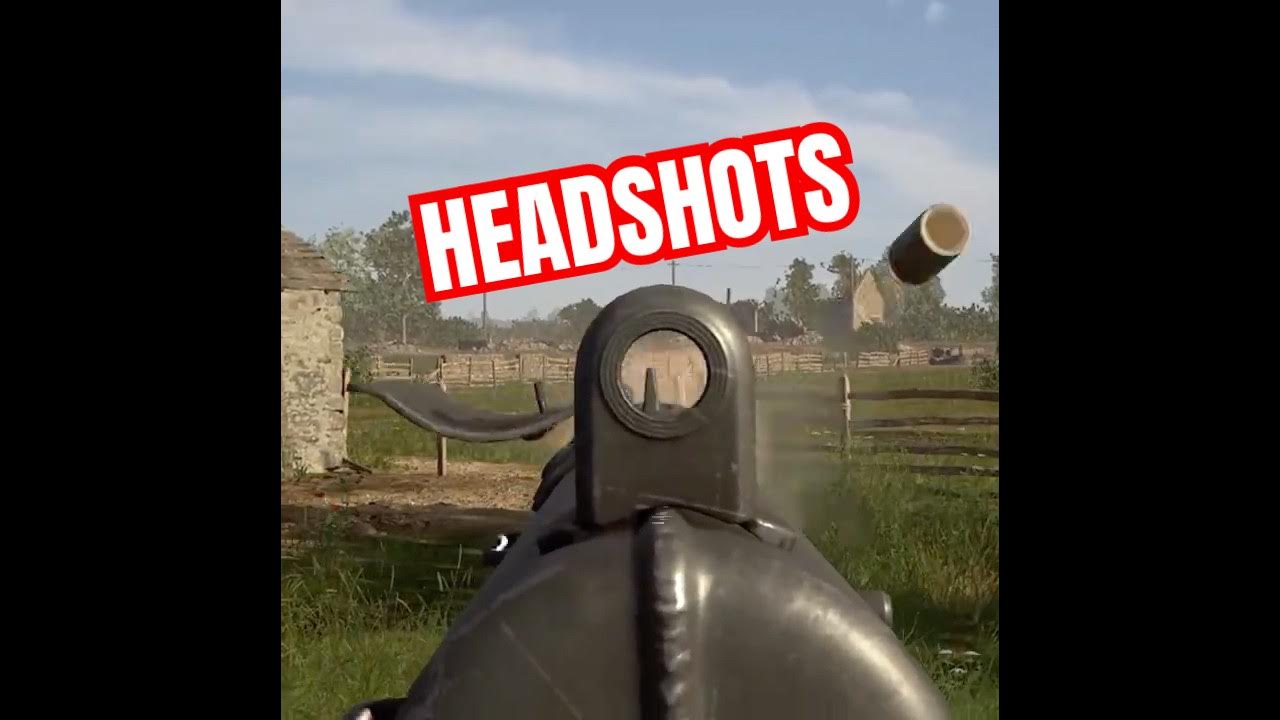 OldManGaming2's tweet card. This is a HEADSHOT MACHINE in Hell Let Loose #helletloose #ww2 #gaming