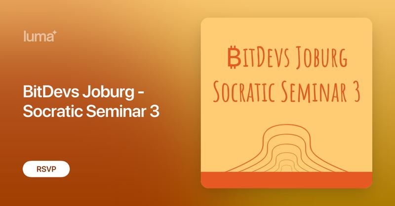 BitDevsJHB's tweet card. Join us for our next BitDevs Joburg meetup as we dive deep into the Ark protocol, its goals, current and future implementations, and explore how it fits in…