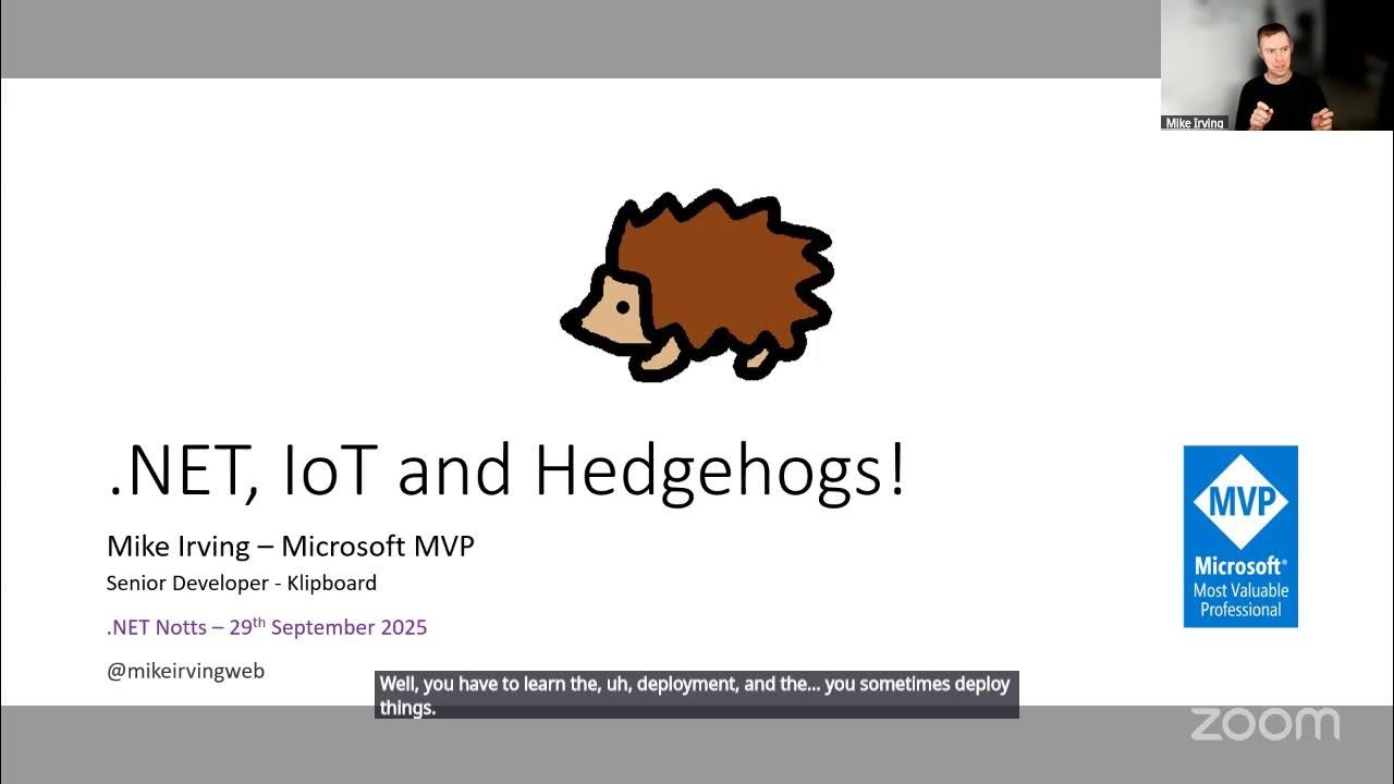 mikeirvingweb's tweet card. .NET Notts - September 2025