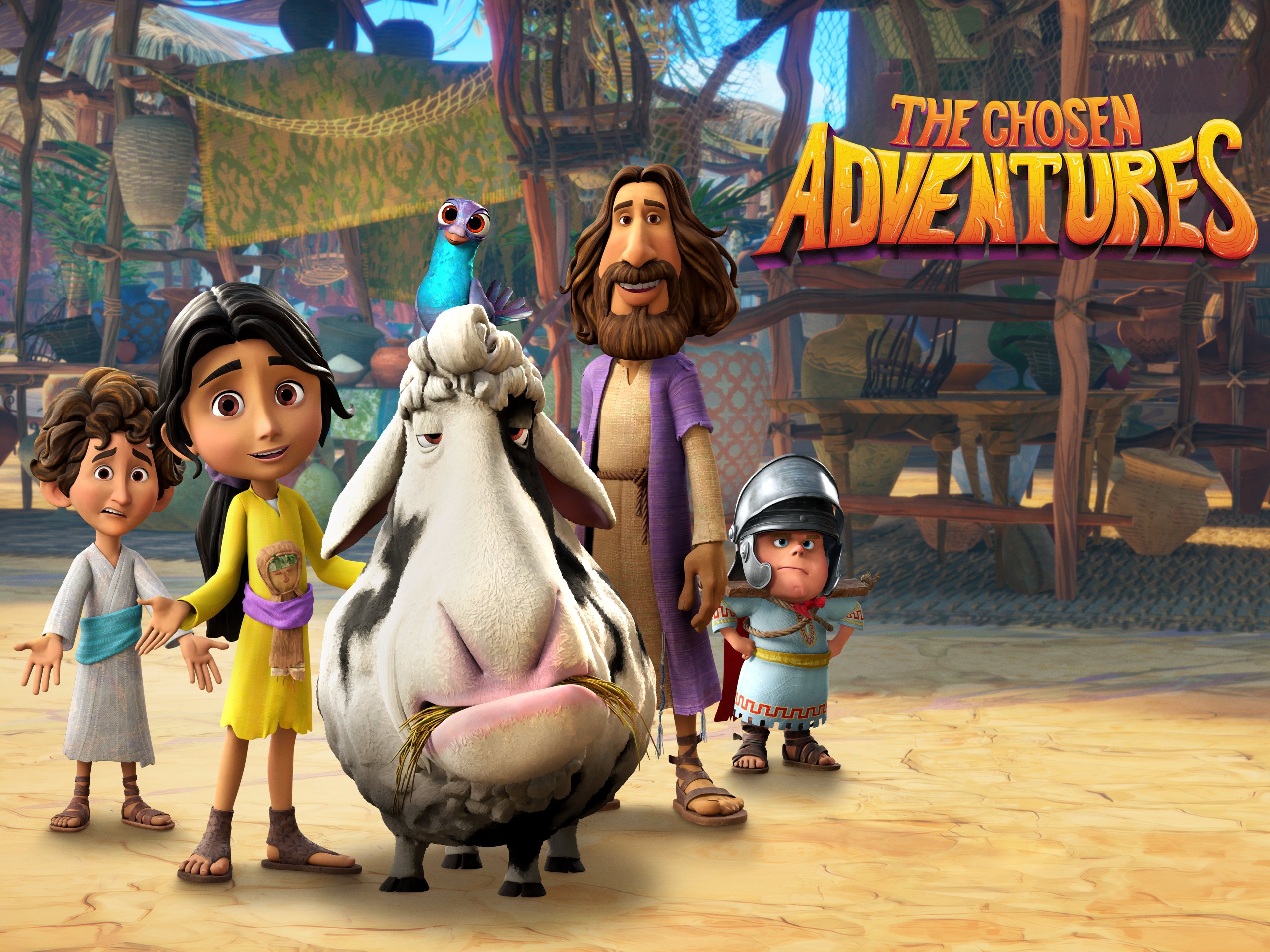 iamchatsotsrah's tweet card. Curious Abby and her bestie, Joshua, explore Galilee with their animal pals, Sheep and Pigeon, when they encounter a fun and kindly teacher.